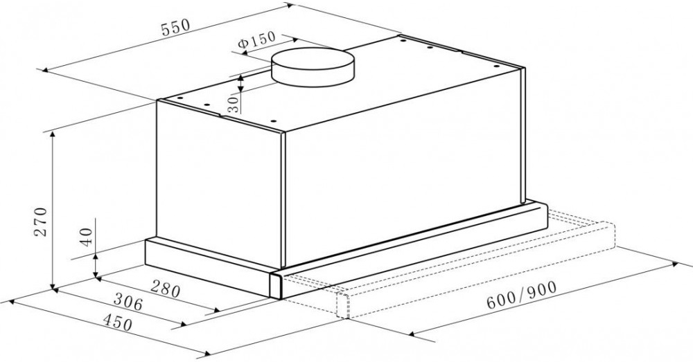 8136056 Вытяжка телескопическая Kaiser EA 644 ELFEM ECO бежевый/бежевый STDN-0129629 - Вид №5