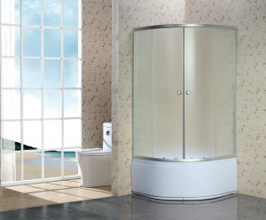 Душевой уголок NG- 006-08N (900х900х1950) высокий поддон(39см) стекло МАТОВОЕ