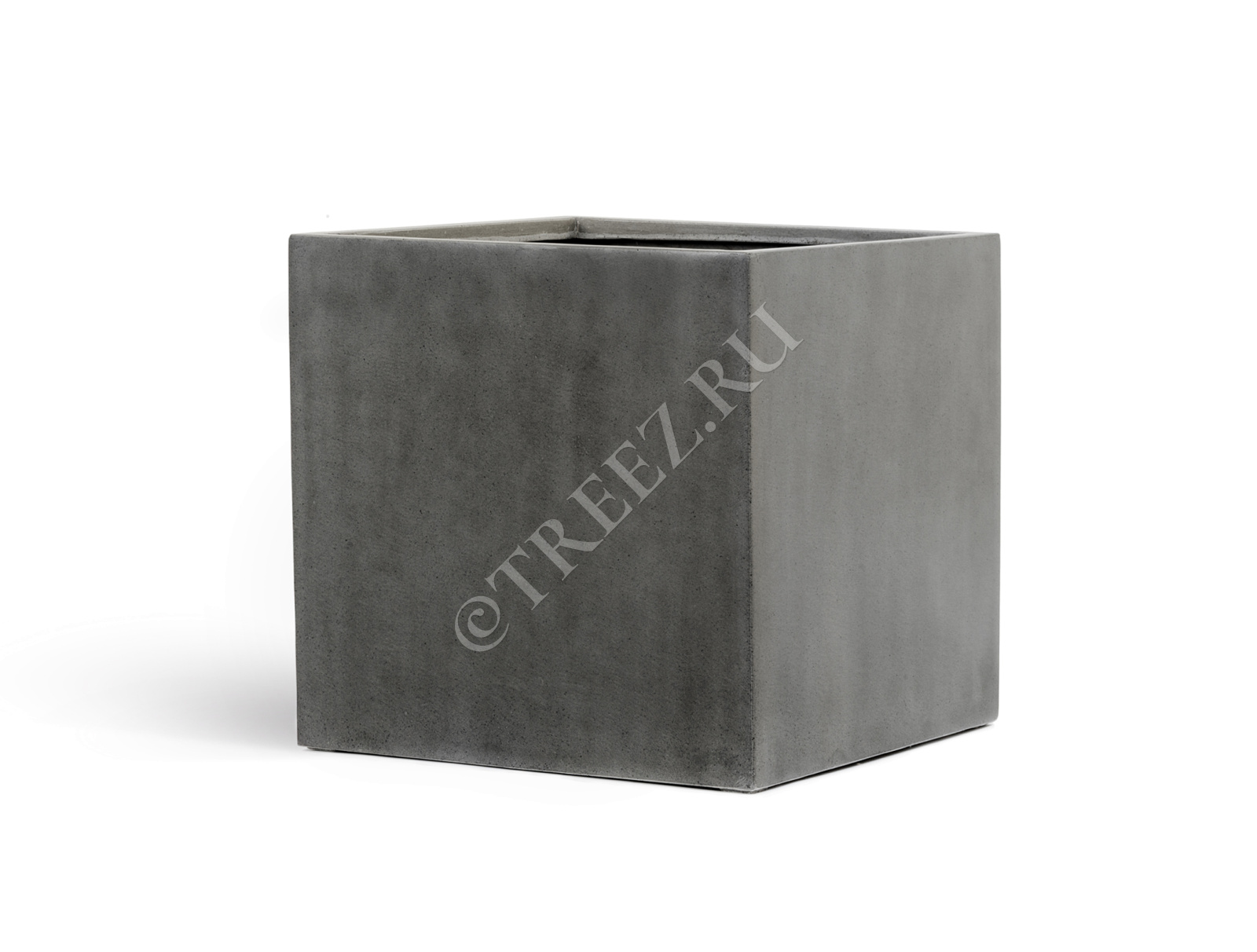 41.3317-02-005-GR/XL-30 Кашпо  Effectory - серия Beton - Куб (без вставок) - Тёмно-серый бетон Цветочная коллекция  - Вид №4