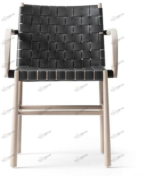 TrabA' Кожаное кресло с подлокотниками Julie 0023-cu-ar