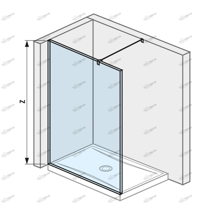 JIKA Кабина душевая  H267424 Cubito Pure 