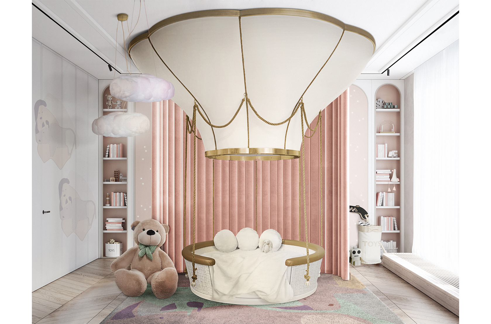 CIST806 Детская кровать Воздушный Шар Фэнтези Воздушный Шар Circu  - Вид №6