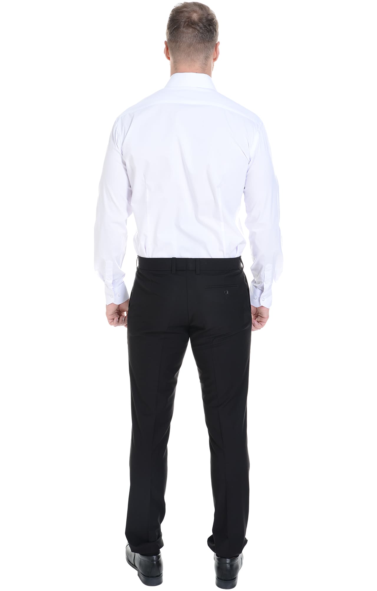 62461 Рубашка мужская  white El-Risto  Корпоративная одежда  размер 39/176-182  - Вид №8