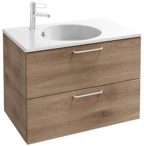 EB2522-R6-E10 Тумба под столешницу 80 см, 2 ящика, белая ручка JACOB DELAFON ODÉON RIVE GAUCHE
