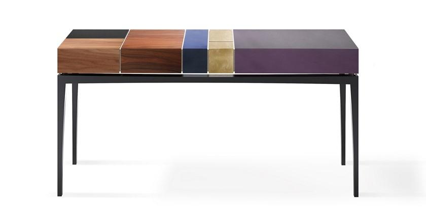 Malabar Прямоугольная консоль из орехового дерева с ящиками Proportion sun-id-1484711 - Вид №1