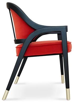 KOKET Стул из ткани с подлокотниками sun-id-1389899 - Вид №4