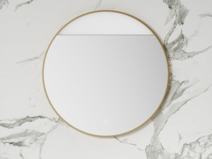 Настенное зеркало с круглой рамой