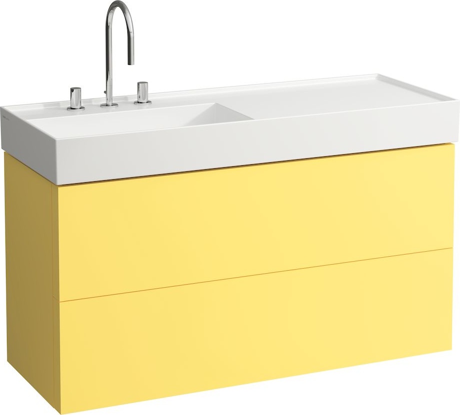 H8133324001581 Раковина, полочка справа, со специальным скрытым сливом LAUFEN PRO - Вид №6