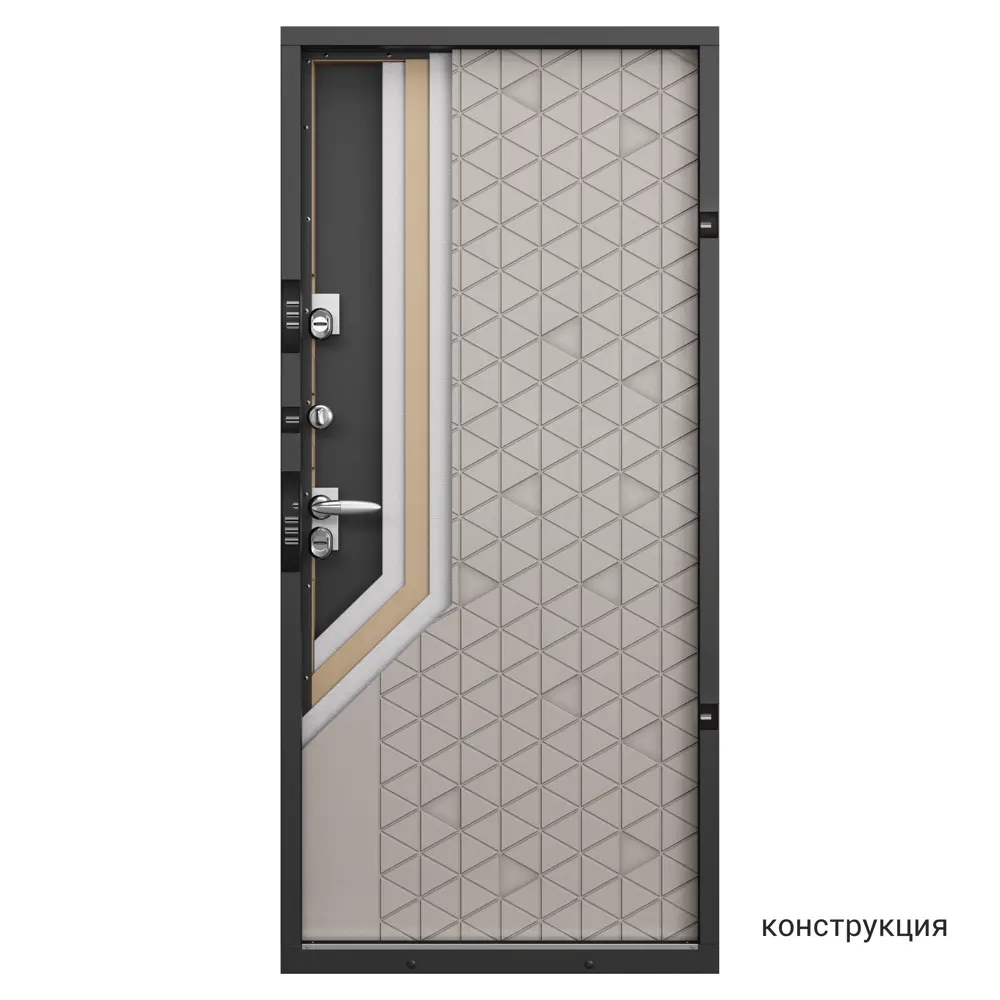 Дверь входная металлическая Норда 880 мм правая цвет вест бежевый TOREX STLM-2122274 - Вид №17