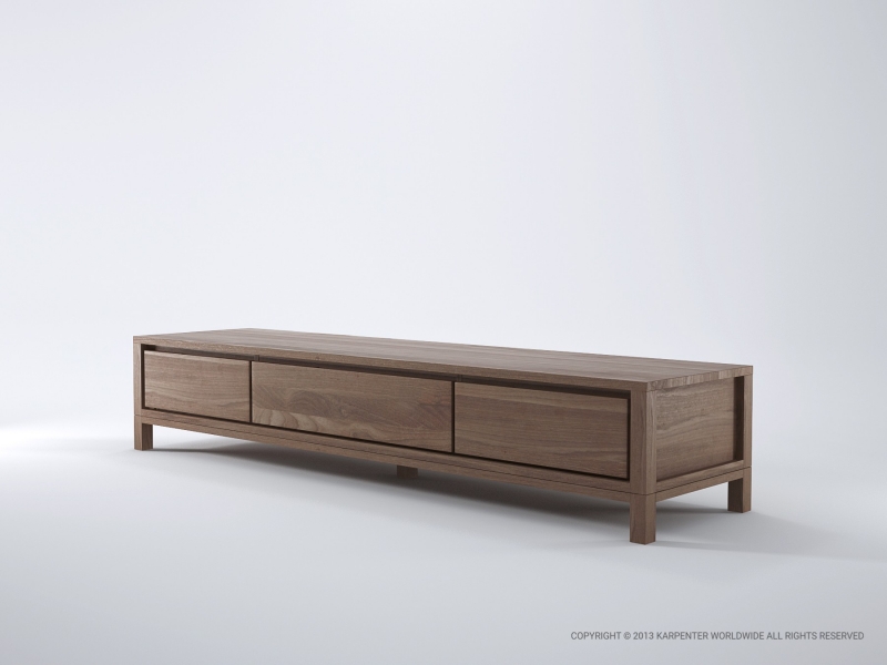 457_901 Медиа-шкаф с 2 ящиками и 1 откидной дверцей Karpenter Solid - Вид №1