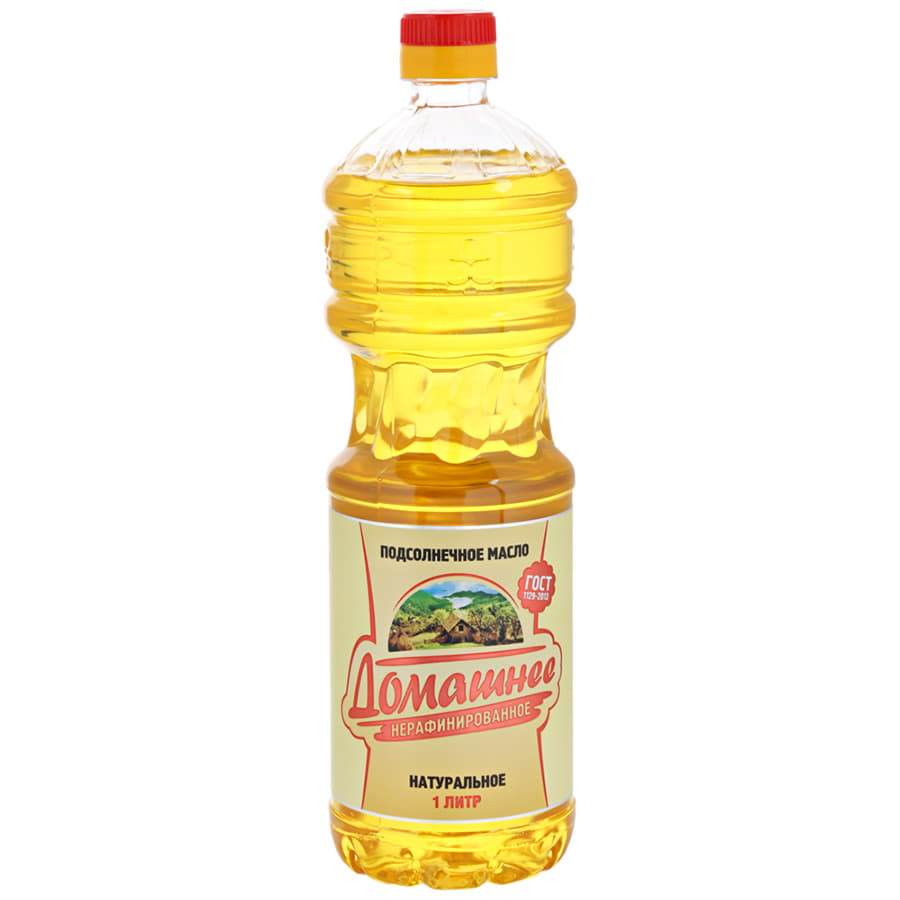 Масло Домашнее подсолнечное нерафинированное 1 л Santreyd 13170 - Вид №1