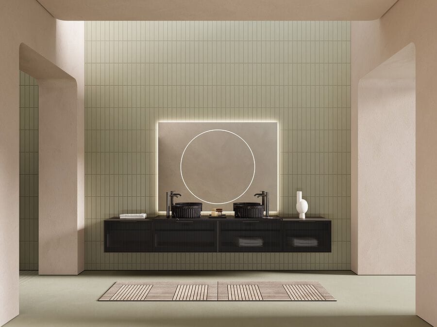 Мраморная столешница круглый умывальник Inbani HERITAGE38 ARCH-00000678