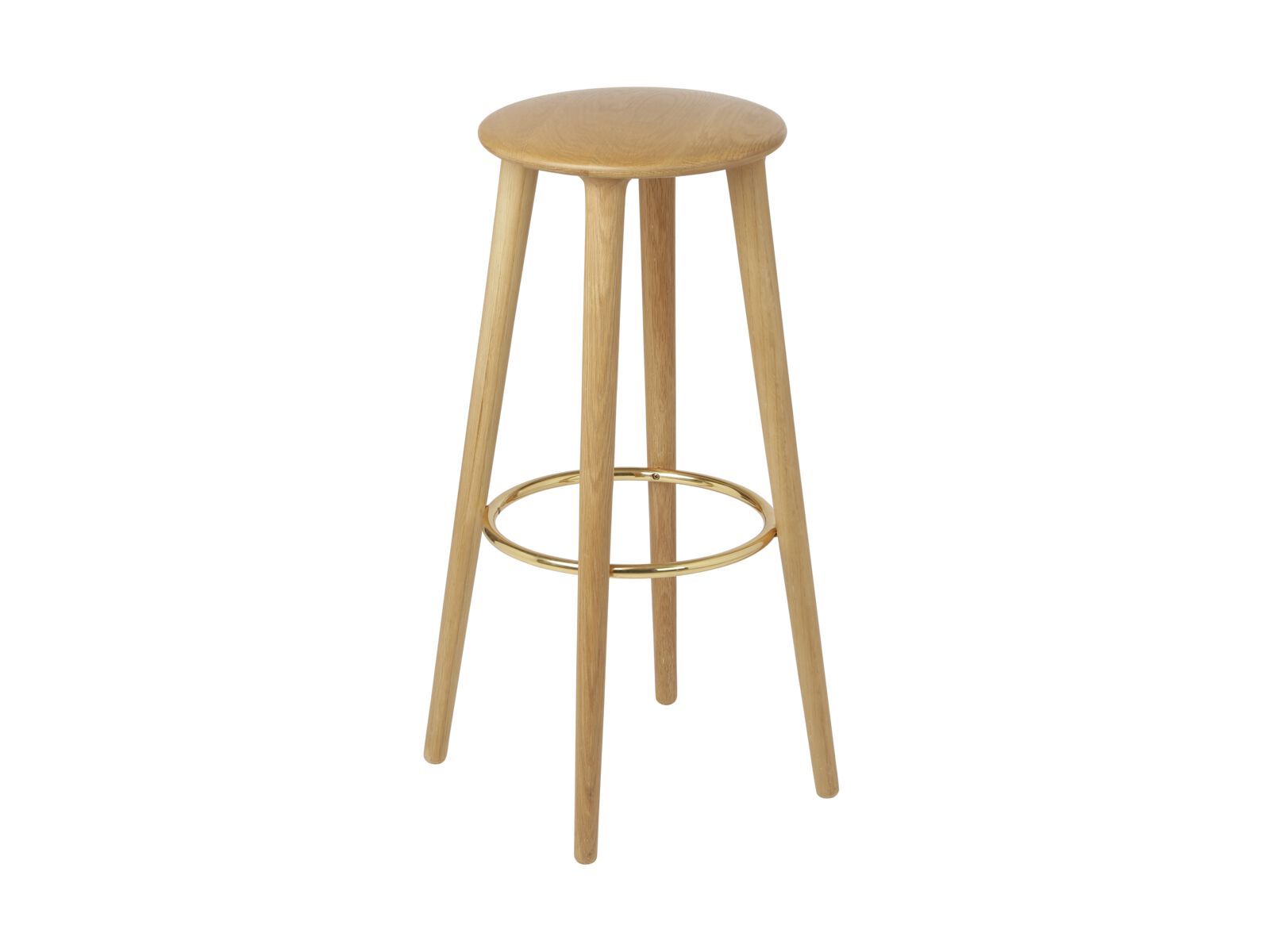 Высокий дубовый барный стул с подставкой для ног UMAGE светская львица ARCH-00042910