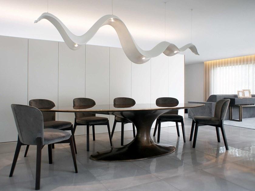 GANSK Овальный обеденный стол из фанерованной древесины  G3006a  - Вид №2