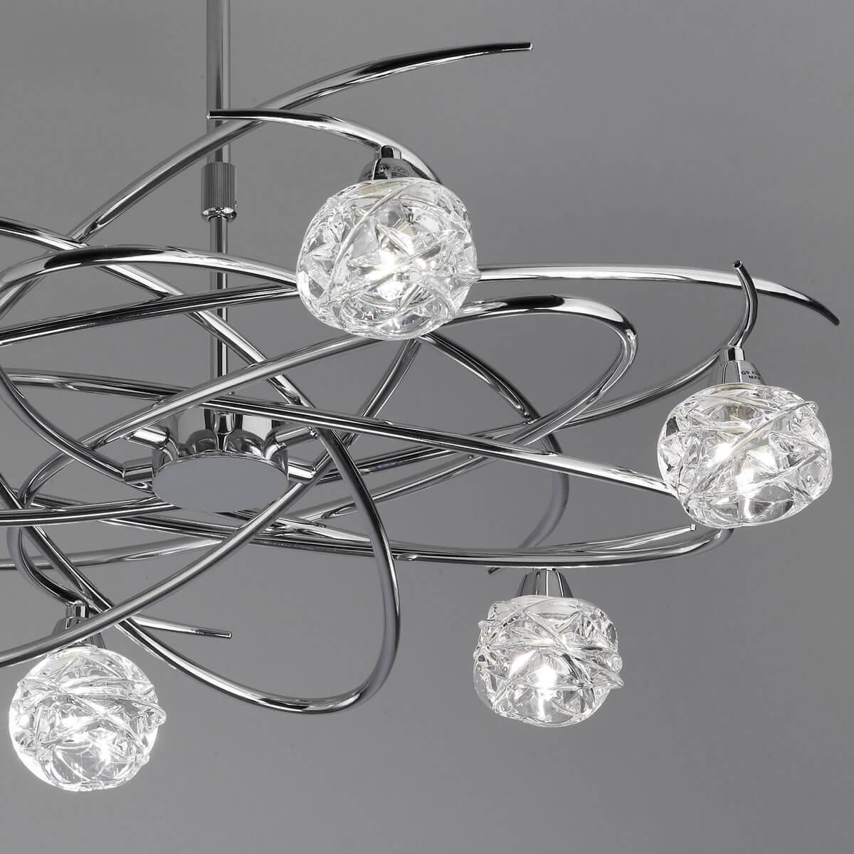 Потолочная люстра Mantra Maremagnum 3942 MANTRA ДИЗАЙНЕРСКИЕ, MAREMAGNUM CHROME 00-3888540 Белый;прозрачный;хром  - Вид №3