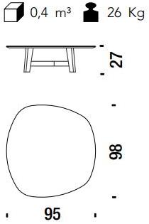 Moroso Овальный журнальный столик из ламинама® или alpi® с деревянной основой sun-id-1475236 - Вид №10