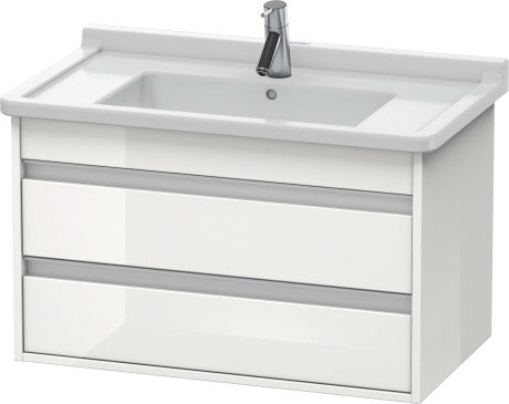 KT664402121 Ketho Тумбочка подвесная Орех темный декор Duravit - Вид №2
