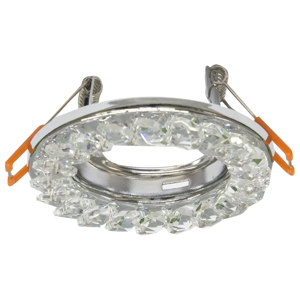 Спот встраиваемый Gloss, GU5.3, 35 Вт, цвет хром/белый LUMIN ARTE STLM-2122177 - Вид №1