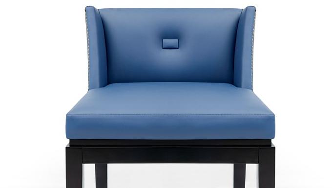 Mytto Высокий кожаный табурет с подставкой для ног Larforma sun-id-1366880 - Вид №4