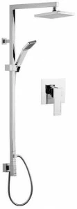 Remer Rubinetterie Настенная душевая стойка со скользящей штангой и ручным душем Qubika Q30 s11