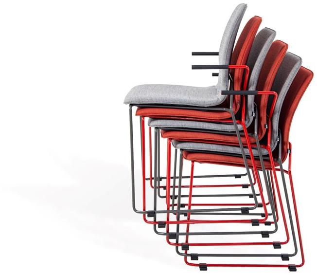 KFF Стул-санки штабелируемый с подлокотниками sun-id-1464980 - Вид №4