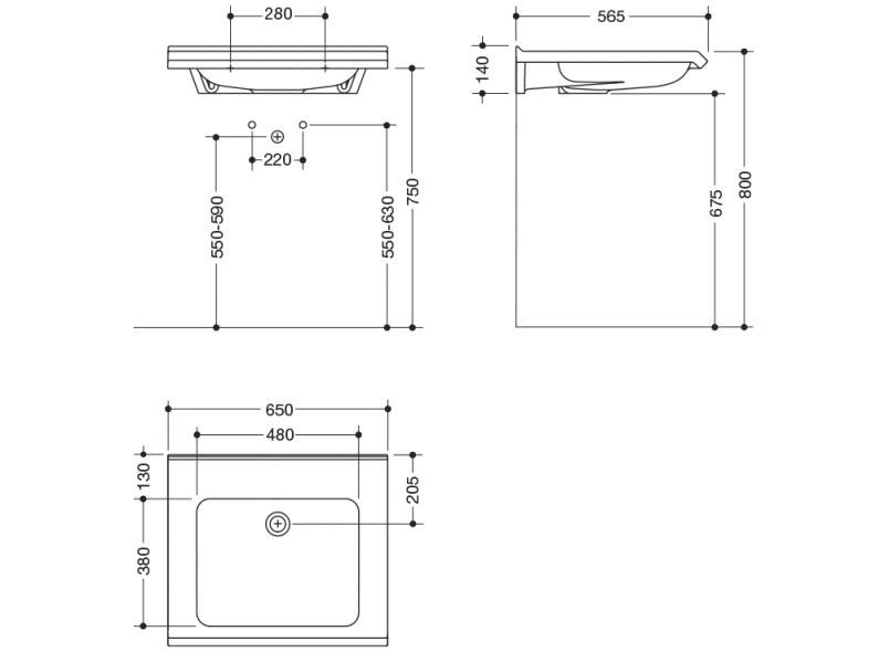 950.13.100 суета сует HEWI Waschtische  - Вид №3