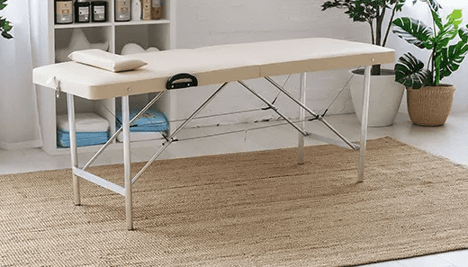 52592 Массажный стол / кушетка Ньюфейс Лайт бежевый Nova NewFace (НОВА НьюФейс) 