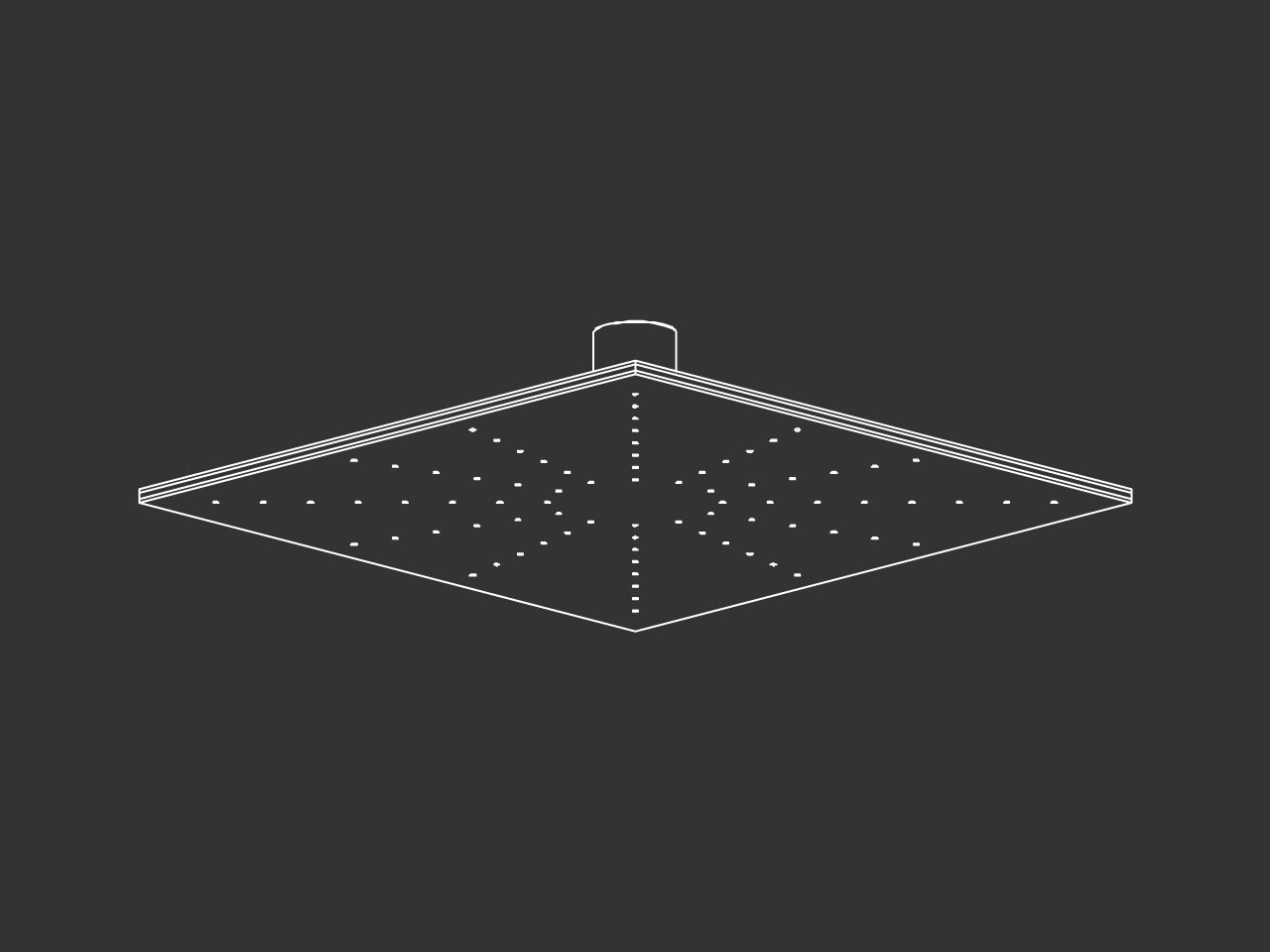 Регулируемая квадратная душевая головка из нержавеющей стали CEADESIGN FREE IDEAS ARCH-00128796 - Вид №1