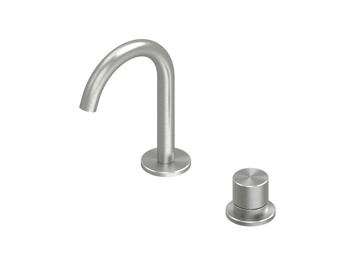 Смеситель для раковины из нержавеющей стали с 2 отверстиями Quadrodesign Hum ARCH-00033497 - Вид №1