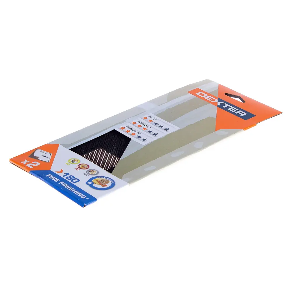 Абразивная сетка Dexter для шлифовки гипса P180 280x115 мм 18784018 STLM-0012688 - Вид №1