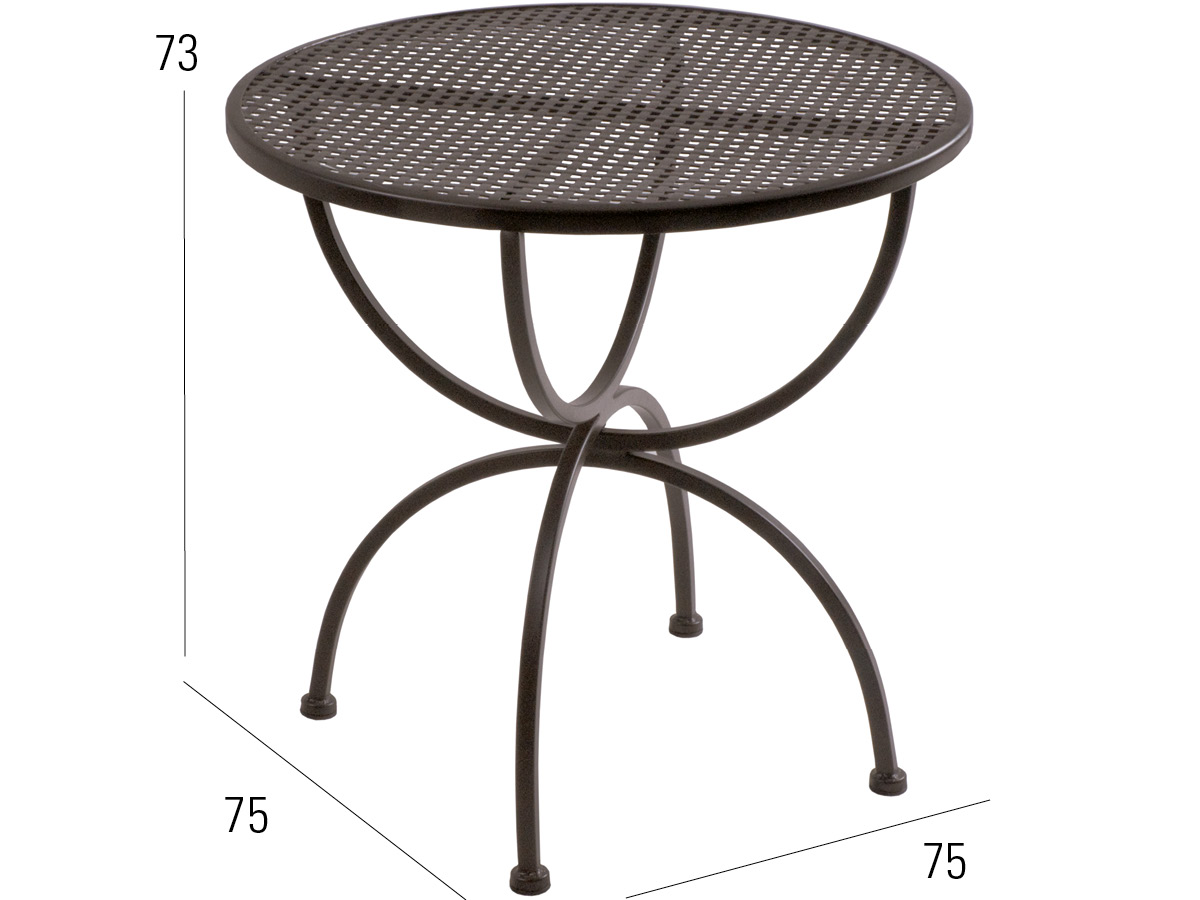 65.00.0221 Стол Romeo Marone Antique ∅ 75см Mbm - Вид №1