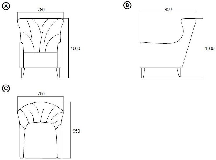 Enza Home Кресло с подлокотниками Elegante sun-id-1481147 - Вид №6