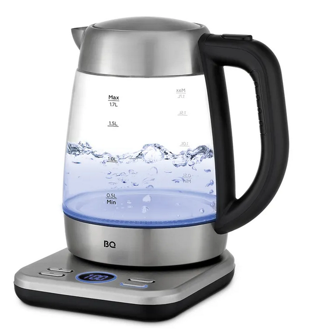 5356088 Электрочайник BQ KT2047G серебристый STDN-0010030 - Вид №8