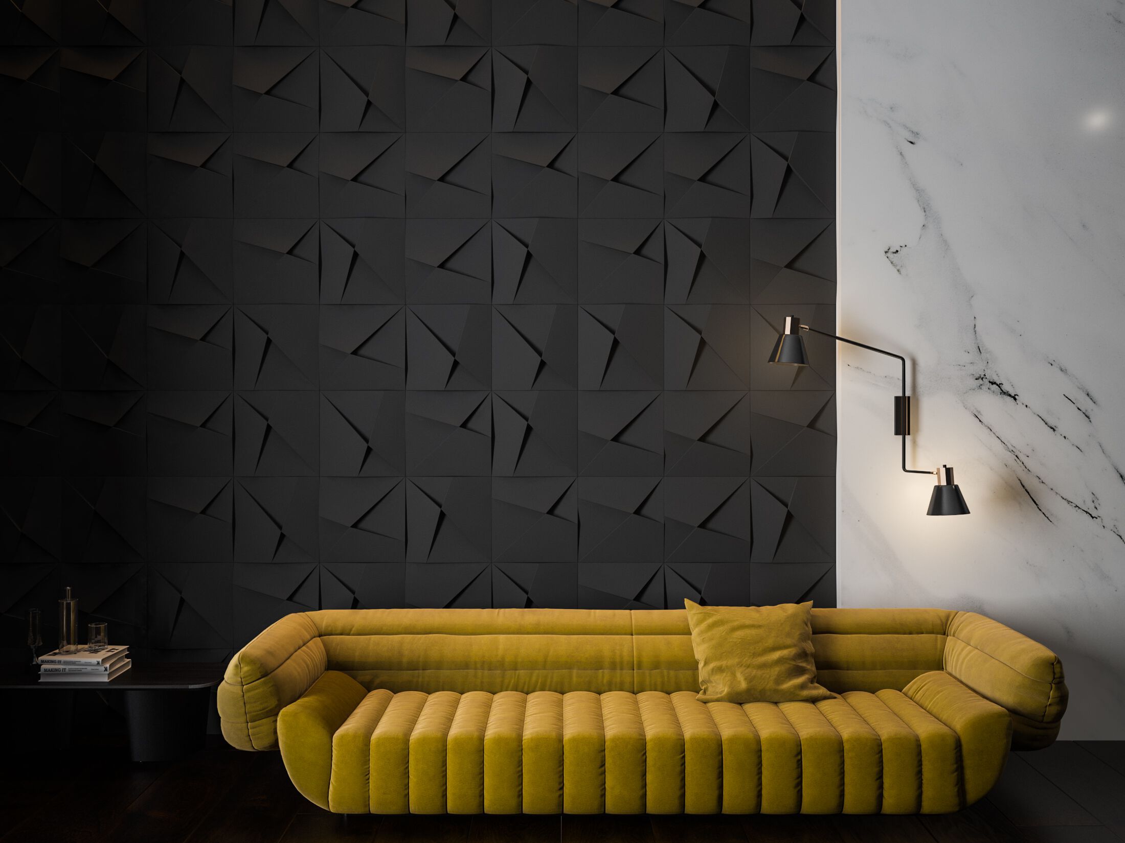 Трехмерное гипсовое покрытие WallDeco дизайн ARCH-00088046