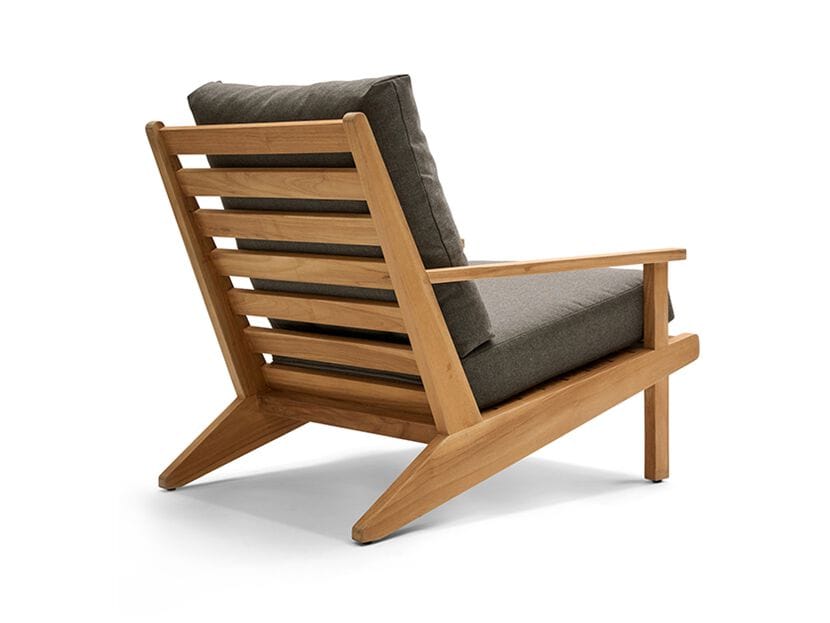 Садовое кресло из тикового дерева с подлокотниками Walters курорт ARCH-00147391 - Вид №2