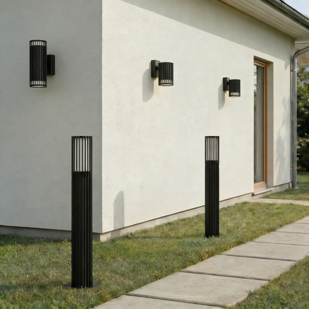Светильник уличный настенный Kreaforta Bacoor 25 Вт IP44 GU10 цвет черный 89440650 STLM-2059977  - Вид №8