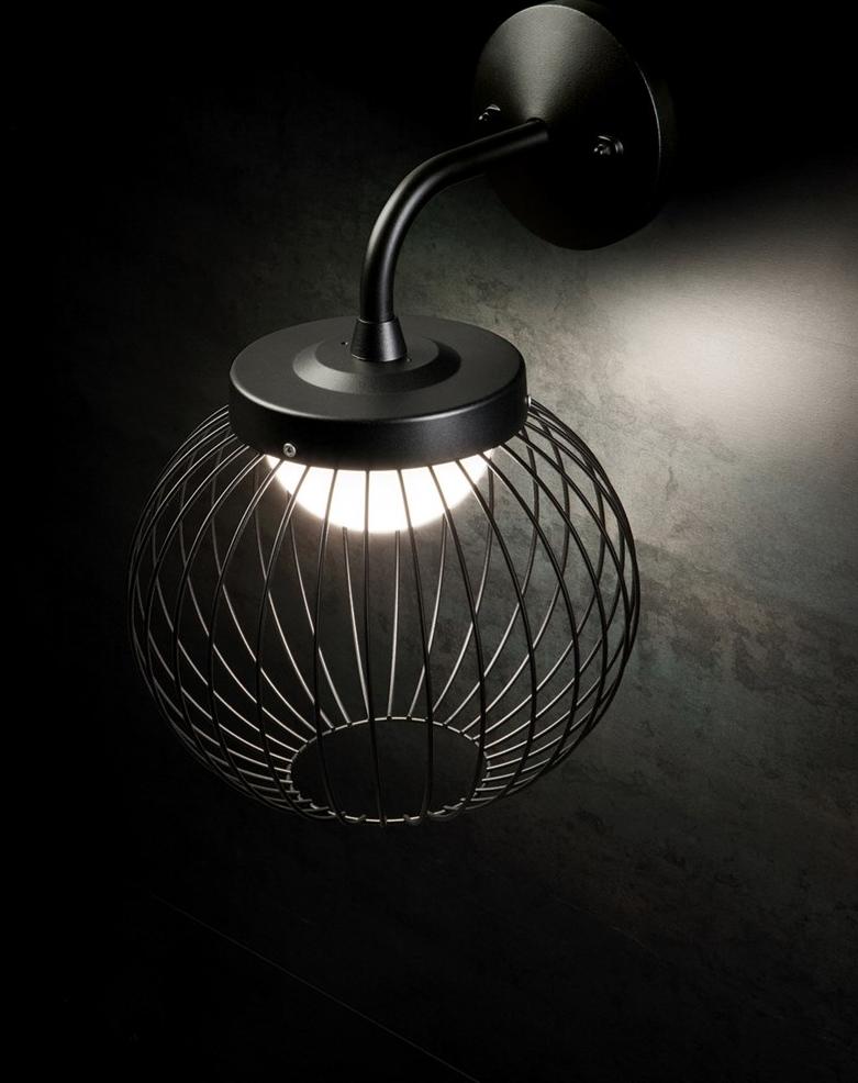 SOVIL Светодиодный настенный светильник для улицы из литого алюминия Cage 99505/-- - Вид №2