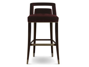 Высокий бархатный стул