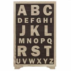 Комод с рисунком бежевый, коричневый N3 Alphabet FURNITERA ДИЗАЙНЕРСКИЕ, КОМОДЫ ALPHABETICAL 120330 Бежевый;коричневый