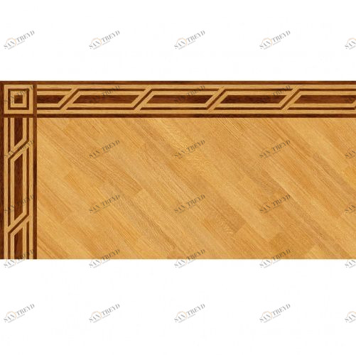 Художественный паркет Da Vinci Паркетный Бордюр 26-147 Орех Европейский (Грецкий) Селект (Гладкая) 1000х200 мм 26011147