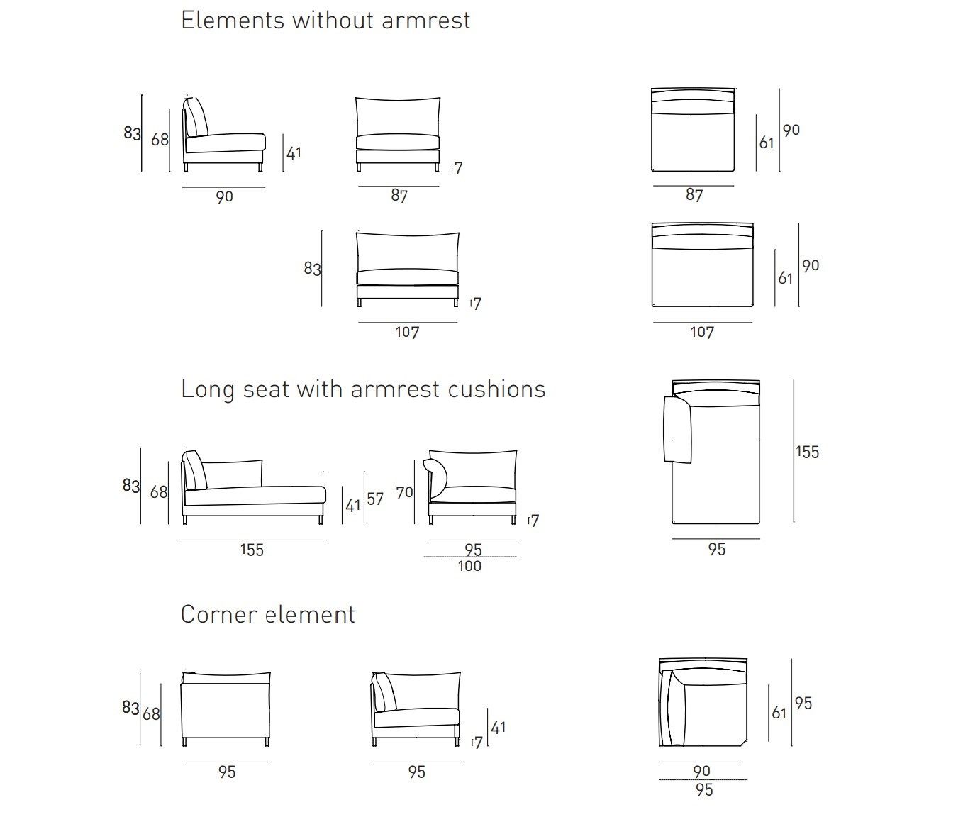 Съемный диван Living Divani сорочка ARCH-00137406 - Вид №4