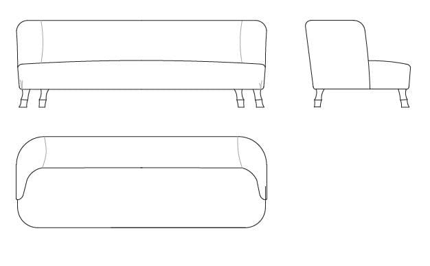 Ткань диван Sicis Siam ARCH-00093808 - Вид №9