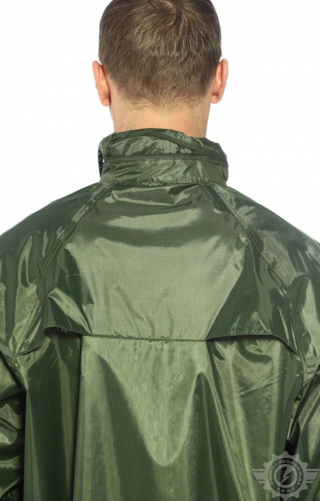 5041814 Плащ Альбатрос влагозащитный ЛАЙТ М зеленый  Непромокаемая спецодежда  размер L  - Вид №10