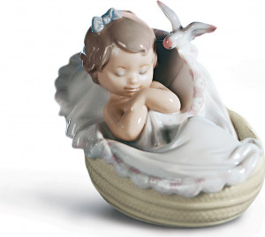 10668995 LLADRO Фигурка Lladro "Уютные сны" 12x10см Фарфор