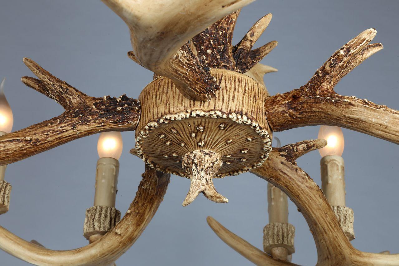 Подвесная люстра Omnilux OML-52003-10 коричневая OMNILUX ДИЗАЙНЕРСКИЕ 188090 Коричневый  - Вид №1