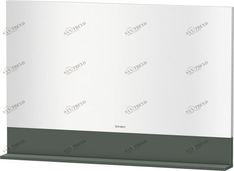 VE757003838 Vero Зеркало с полочкой внизу Доломитово-серый глянцевый лак Duravit