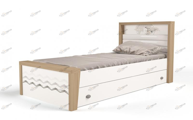 Кровать ABC-KING 190х90 № 3MIX OCEAN № 3 (cream) 4631148107779