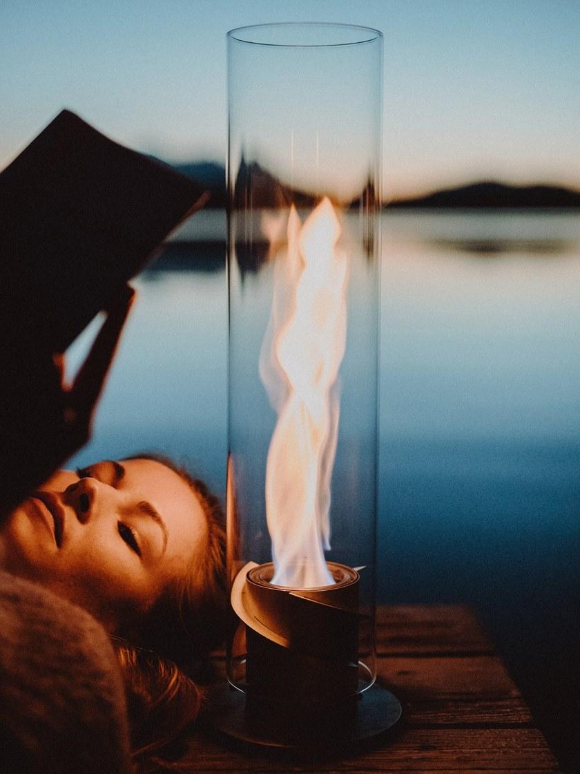 höfats Отдельностоящий камин из боросиликатного стекла на биоэтаноле Spin sun-id-1507444 - Вид №6