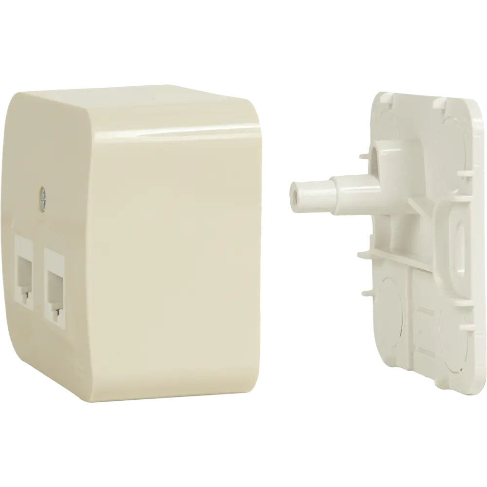 Розетка компьютерная двойная накладная Schneider Electric Blanca RJ45 UTP cat 5e без заземления цвет бежевый 86720945 STLM-2098705 SYSTEME ELECTRIC - Вид №4