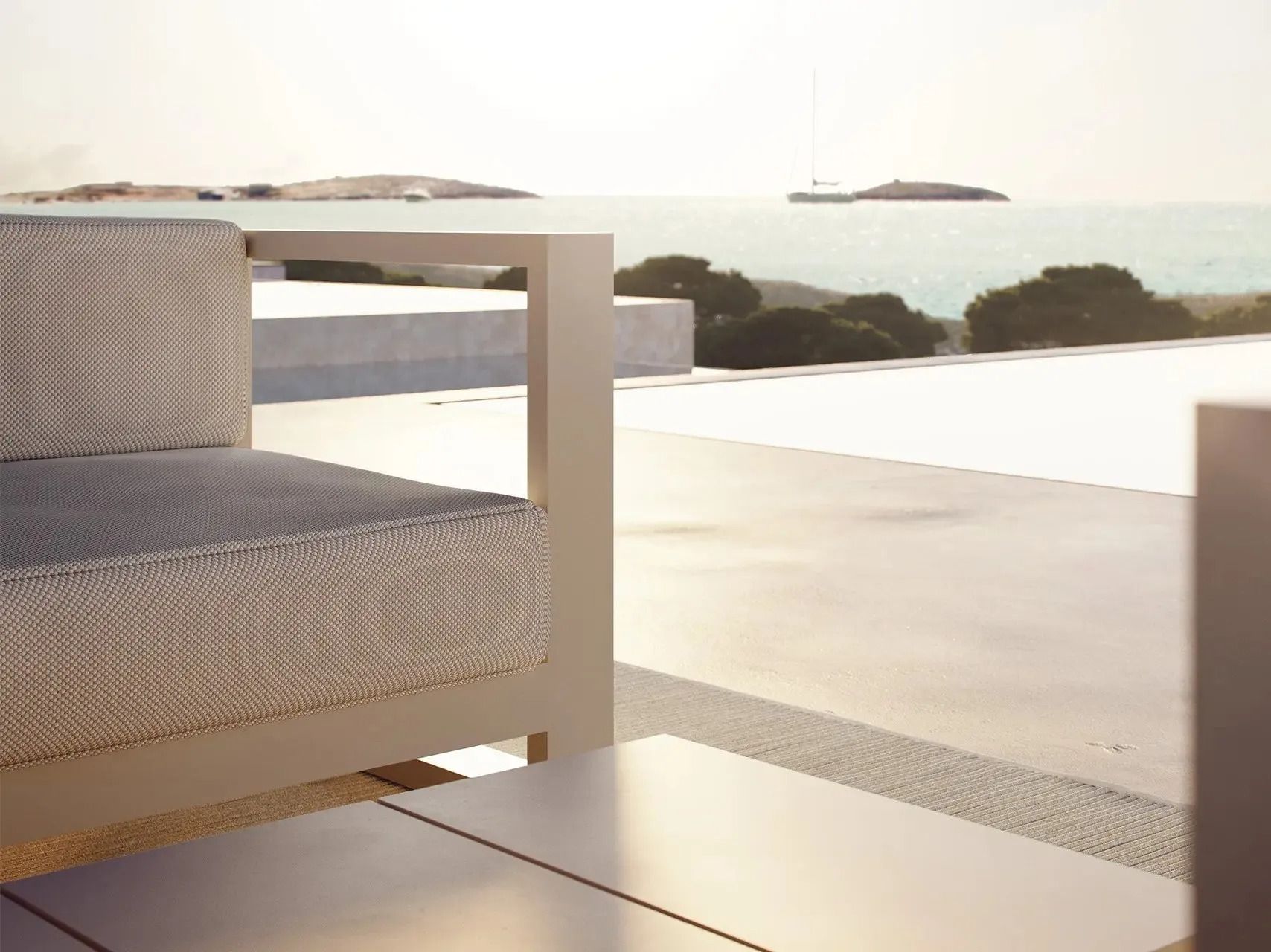 Тканевое садовое кресло с подлокотниками Vondom Posidonia ARCH-00107986 - Вид №1